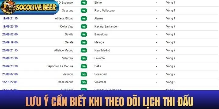 Các lưu ý cần nhớ khi theo dõi lịch thi đấu trực tuyến