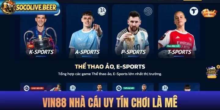 Vin88 sân chơi cá cược uy tín bao người mê