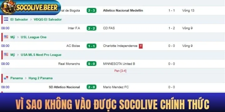 Vì sao không thể vào link Socolive chính thức?